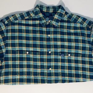 Vintage 90’s Guess Short Sleeve Flannel Button Up